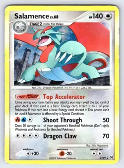 Salamence 8/99 2009 Arceus Set Pokemon Card TCG Nintendo Holo Rare - Mp - Image 1