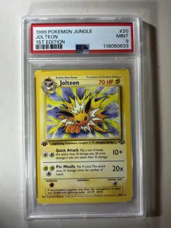 1999 POKEMON JUNGLE 1ST EDITION #20 JOLTEON PSA 9 ⚡GREAT CARD ⚡ - Image 1