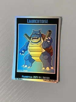Pokemon Custom Parody Cards Blastoise By Mendiolla_ Limited AP 2 Available - Image 1