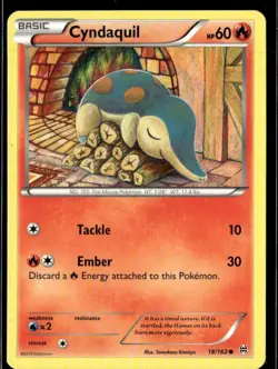 Pokemon Cyndaquil 18/162 BREAKthrough Non Holo Common 2 Card Lot LP - Image 1