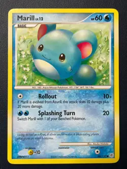 1x Pokemon TCG Marill 88/130 Diamond and Pearl Common card Normal free shipping - Image 1