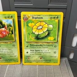 Hoppip 61/111 & Skiploom 49/111 Neo Genesis Set Lot Of 2 WOTC Pokemon Card - Image 3