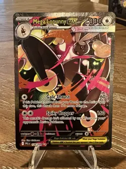 ENGLISH Mega Lopunny EX SIR 128/094 Phantasmal Flames NEAR MINT Pokemon Card - Image 1
