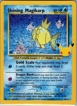 Shining Magikarp 66/64 Celebrations: Classic Collection - Pokemon Card - NM - Image 1