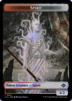 Vampire // Spirit Double-Sided Token 4 // 14 T MTG LCI NM FOIL - Image 2