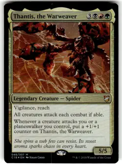 Thantis, the Warweaver #46 (Foil) (NM) Commander 2018 C18 Magic MTG - Image 1