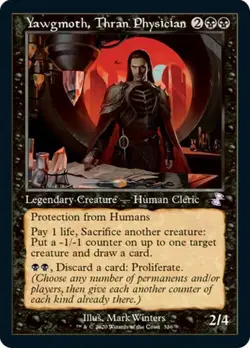 MTG YAWGMOTH, THRAN PHYSICIAN RETRO FRAME Time Spiral Remastered NM - Image 1