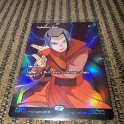 Lightning Bolt (Borderless Foil) Mythic MTG Avatar Eternal - Image 1