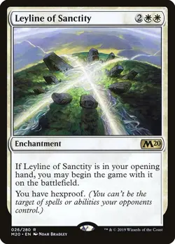 Leyline of Sanctity Regular - Core Set 2020 MTG-NM - Image 1