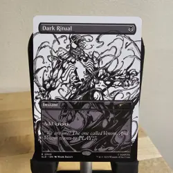 MTG Dark Ritual #2020 REG MTG Secret Lair SpiderMan Venom Unleashed (B&W Ink) - Image 1