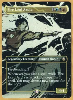 Borderless Foil - Fire Lord Azula (Avatar, Mythic) Scene Variant 313 - Image 1