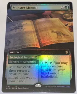 Monster Manual 591 Extended Art FOIL Battle for Baldurs Gate MTG NEW UNPLAYED - Image 1