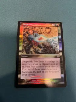 MTG FOIL Prophetic Bolt Apocalypse NM Near Mint - Image 1