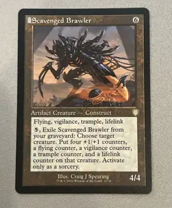 MTG Retro Commander: The Brothers' War BRC Scavenged Brawler MINT - Image 1