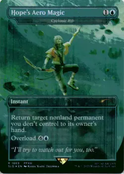 MTG Hope's Aero Magic - Cyclonic Rift (Rainbow Foil) Foil NM Secret Lair Drop SL - Image 1