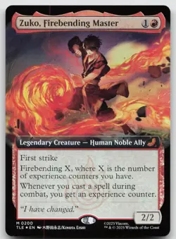 Zuko, Firebending Master (Extended Art) M Foil Avatar: The Last Airbender: 200 - Image 1