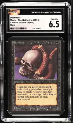DEATHLACE Alpha Rare CGC 6.5 Vintage MTG [Nostalgium] - Image 1