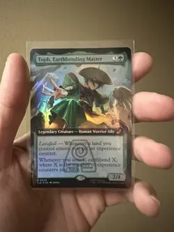 Toph, Earthbending Master, Foil, NM,209,Extended Art, Avatar, MTG - Image 1