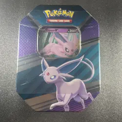 Pokemon Cards TCG Espeon V Heroes Tin Brand New Sealed Pokemon 4 Booster Packs - Image 1