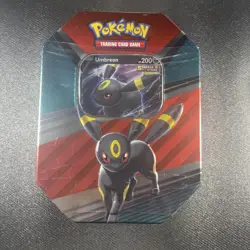 Pokemon TCG Umbreon V Heroes Tin New Sealed 4 booster packs 2022 - Image 1