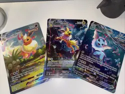 Jumbo Pokemon SET Evolving Vaporeon Vmax, Flareon Vmax, Jolteon Vmax - Image 1
