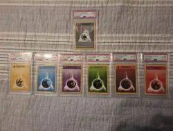 Pokemon TCG 1999 Shadowless Base Set Energies Master Set 1st Edition PSA 10 - Image 1