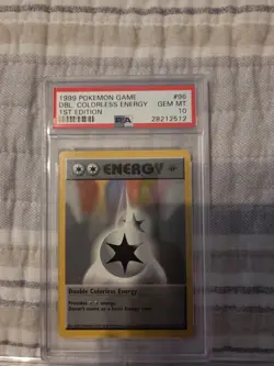 Pokemon TCG 1999 Shadowless Base Set Energies Master Set 1st Edition PSA 10 - Image 2