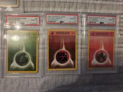 Pokemon TCG 1999 Shadowless Base Set Energies Master Set 1st Edition PSA 10 - Image 3