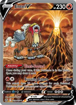 Entei V GG36/GG70 Crown Zenith: Galarian Gallery Holo for sale online - Image 3