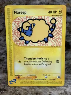 2002 VINTAGE Pokemon MAREEP 119/165 REGULAR EXPEDITION e-READER -NM/MINT - Image 1