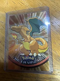 Charizard #06 Topps TV Animation Edition Black Logo 1999 Pokemon TCG MINT/NM - Image 1