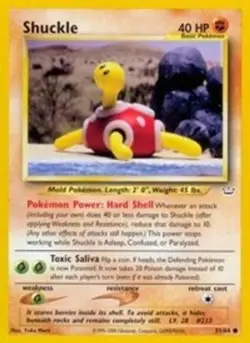 Shuckle (#51/64) - 1st Edition E - Neo Revelation LP Pokemon - Image 1