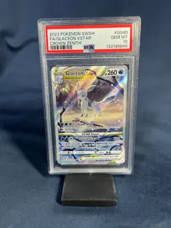 PSA 10 Glaceon Vstar GG40/GG70 Pokemon Crown Zenith Galarian Gallery Holo - Image 1
