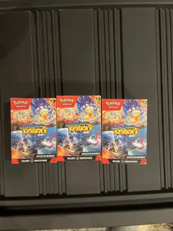 Pokemon TCG Surging Sparks Booster Bundles 3x - Image 1