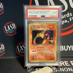 Pokemon - Dark Charizard - No. 006 - 1997 - Japanese Rocket - Holo - PSA 4 - Image 1