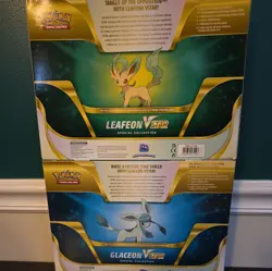 Pokemon TCG Glaceon & Leafeon VSTAR Special Collection Box SET - Factory Sealed - Image 4