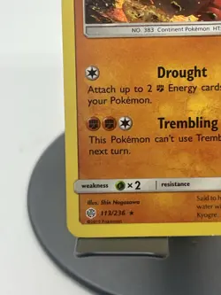 Pokemon TCG Groudon 113/236 (Cracked Ice Holo) Deck Exclusive MP - Image 5