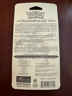 1999 Pokemon Jungle Booster Pack Blister - Flareon Art - Factory Sealed - WOTC V - Image 2