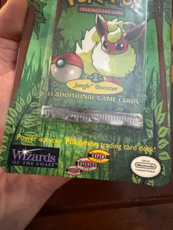 1999 Pokemon Jungle Booster Pack Blister - Flareon Art - Factory Sealed - WOTC V - Image 3