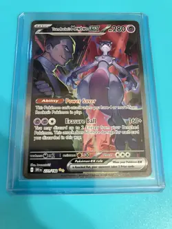 Pokemon Mewtwo EX TCG Team Rockets 213/182 Full Art Destined Rivals English - Image 1