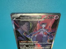 Pokemon Mewtwo EX TCG Team Rockets 213/182 Full Art Destined Rivals English - Image 5