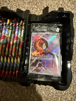 Opened Pokemon Mega Evolution Phantasmal Flames ETB Elite Trainer Box Read Read - Image 5