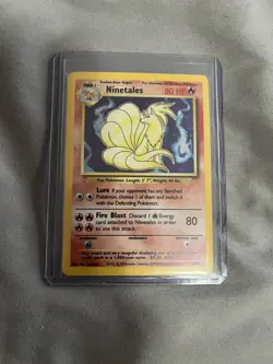 USED Nintendo Pokemon TCG Ninetales Base Set Unlimited 12/102 Holo WOTC 1999 - Image 1