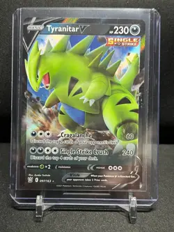 Tyranitar V 097/163 Ultra Rare Holo Pokemon 2021 Battle Styles NM - Image 1