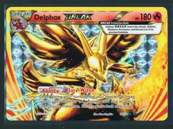 Delphox BREAK 14/124 Ultra Rare Holo Pokemon 2016 Fates Collide NM/M - Image 1