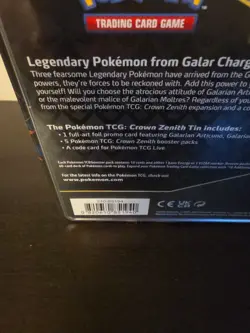 Pokemon TCG: Crown Zenith Tin 1 Box - articuno(210-85194) 820650851940 - Image 5