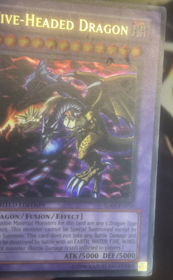 Yugioh: Five-Headed Dragon - SD09-ENSS1 - Ultra Rare - Limited Edition - HP - Image 3