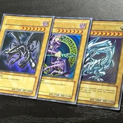 YuGiOh Ultra Rare English 1st ED Blue Eyes Red Eyes Dark Magician SDY SDK LOB - Image 2