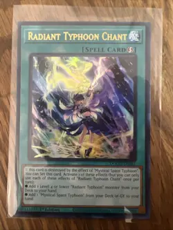 Yu-Gi-Oh! 1st Edition Ultra Rare Radiant Typhoon Chant DOOD-EN061 - Image 1