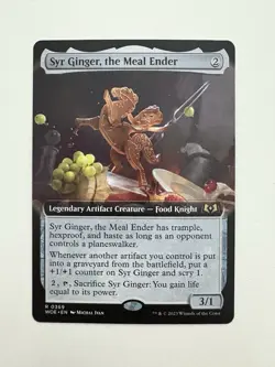 Syr Ginger the Meal Ender Borderless MTG Magic the Gathering Card NM Mint WOE - Image 1